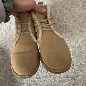 Seven Dials Winter Booties Fur Sherpa Boots Mallori Tan Beige Size 7.5